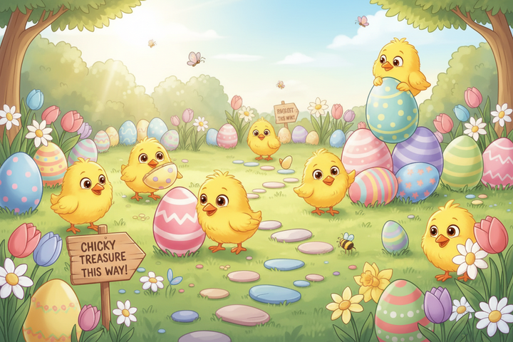 🐥 Easter Chick Hunt – Find the 5 Chicks & Win!