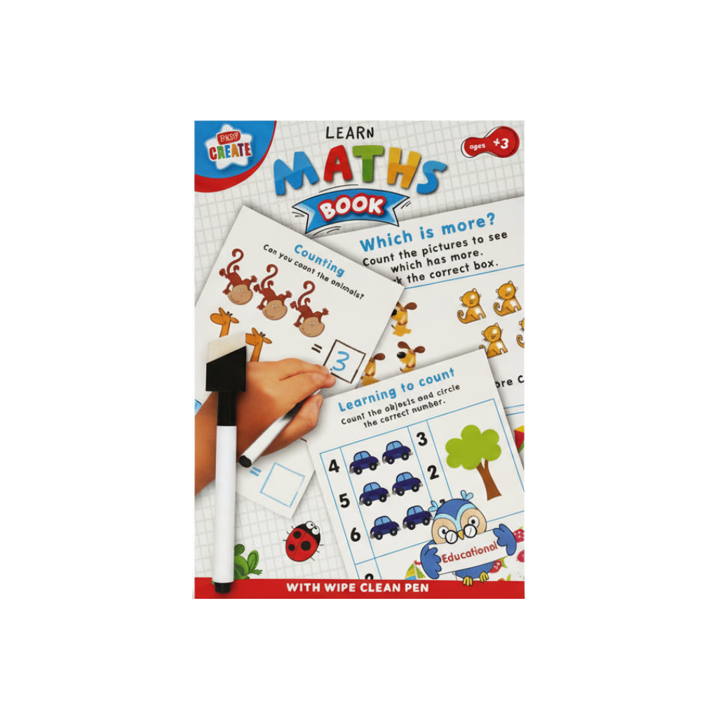 Kids Maths & Numbers Wipe Clean Worksheet… | WebsOnlineStore
