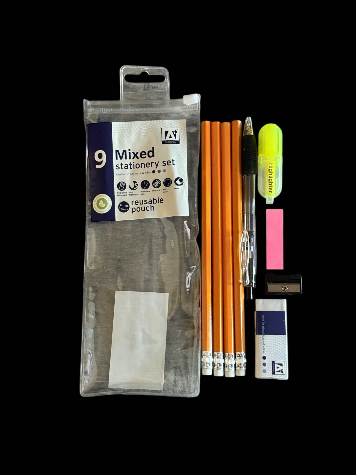 Alphabet Preschool Workbook/9pc Stationary Set