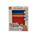 10 brightly colored Baby Stacker Blocks play set in packaging, designed for ages 6 months and up.