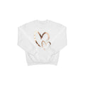 Girls 2 Hearts White Sweatshirt