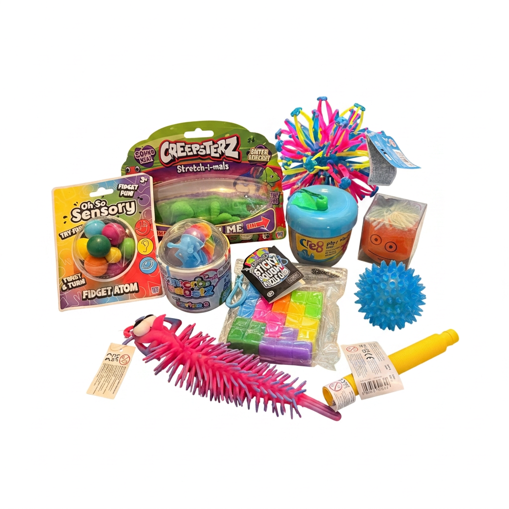 SEN Bundle - Sensory Balls, Play Dough, Fidget & Tangle Toys and More