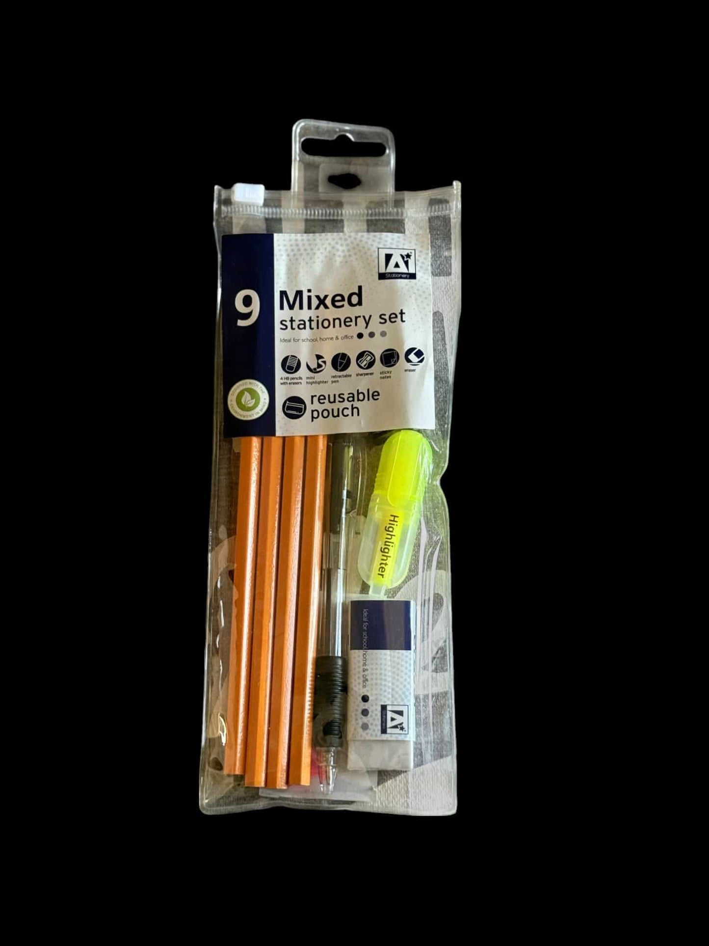 9pc Mixed Stationary Set