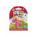 Air Dry Clay Unicorn Craft Kit for Kids featuring a pink unicorn with wiggly eyes and 4 bright colors.