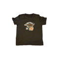 Boys Basketball T Shirt in black with basketball graphic and number 23, perfect for active kids.