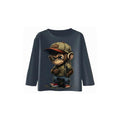 Boys Long Sleeve Casual Top – 'Monkey Print'