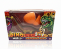 Dino World 2-in-1 Hatching Dinosaur Toy  - Brontosaurus (Orange Egg)