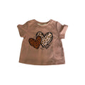 Girls Brown Love T Shirt