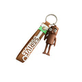 Brown Stickman Comic Keychain