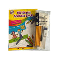 Bundle - Scribble Pad and 9pc Stationary Set