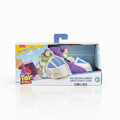 Toy Story Buzz Launcher Toy packaging featuring Buzz Lightyear action figure and vehicle, targeted for kids aged 3 and up.