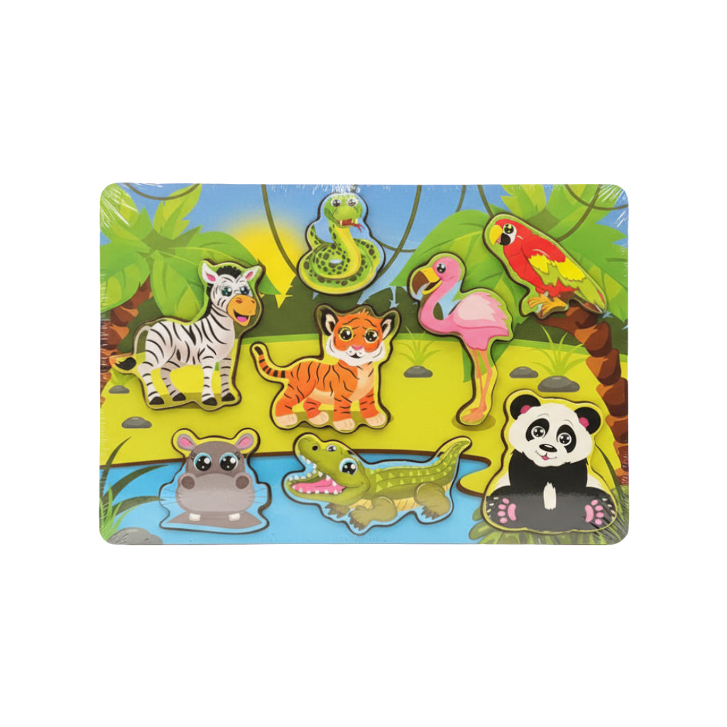 Chunky Animal Adventure Wood Puzzle - Snake
