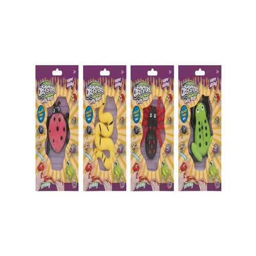 Creepsterz Gelly Bugz Squishy Animal Toys - 4 Pack