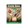 Crystal Gemstone Excavation Kit showing various gems and tools for kids to discover and learn.