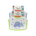 Dinosaur Baby Bibs 2 Pack featuring Roar design, perfect for keeping baby clothes clean during feeding.