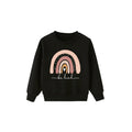 Girls Rainbow Casual Sweatshirt - 'Be Kind Print'