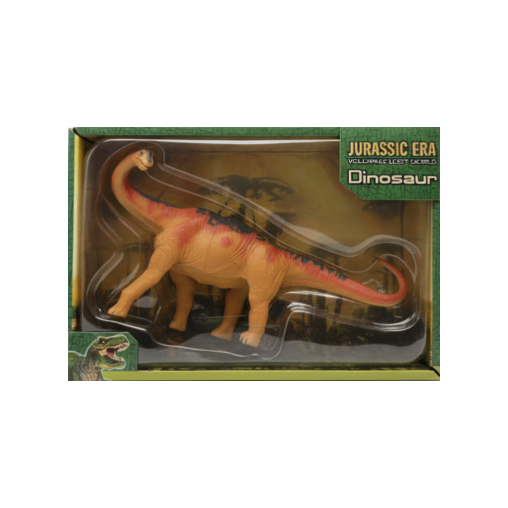 Jurassic Era Brachiosaurus Dinosaur Toy for kids in packaging with realistic details.