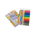 Kids Colouring Bundle – Blue Colouring Book & 24 Felt Pens.