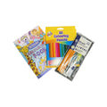 Kids Colouring Bundle – Blue Book, 20 Pencils & 9pc Stationery