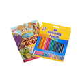 Kids Colouring Bundle – Yellow Colouring Book & 20 Pencils