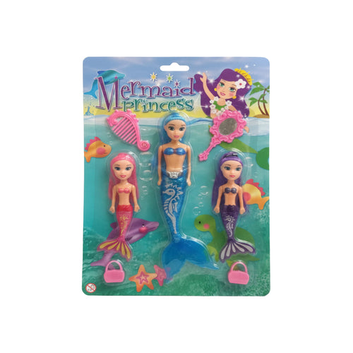 Mermaid Princess Beauty Play Set - Blue