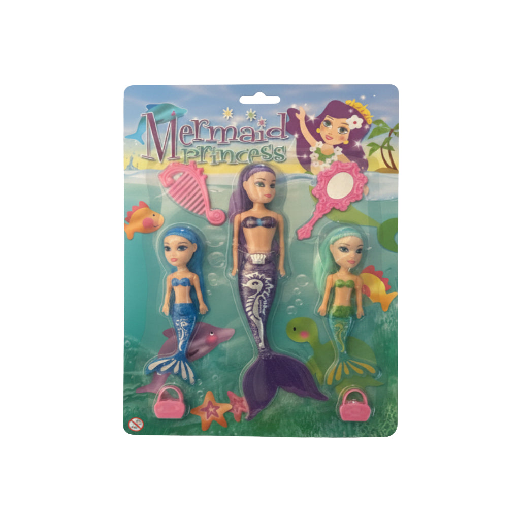 Mermaid Princess Beauty Play Set - Purple