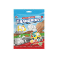 Mould and Paint Transport Craft Kit for kids featuring truck and digger molds and paint supplies.