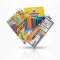 Kids Colouring Bundle – Animal Book, 20 Pencils & 9pc Stationery