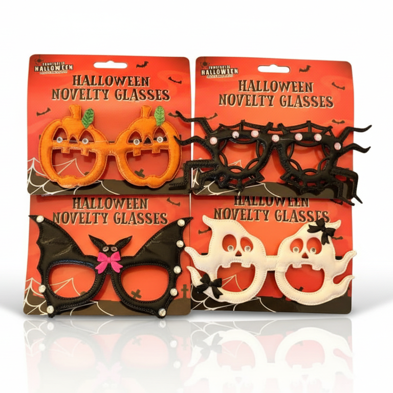 Halloween Novelty Glasses (4 Pack)