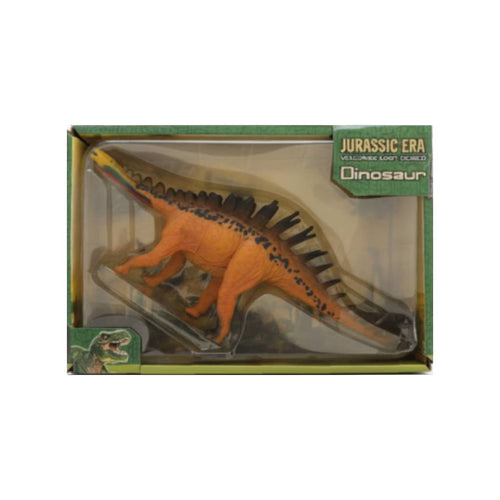 Spinosaurus Dinosaur Toy in Jurassic Era packaging for imaginative play and learning through fun.