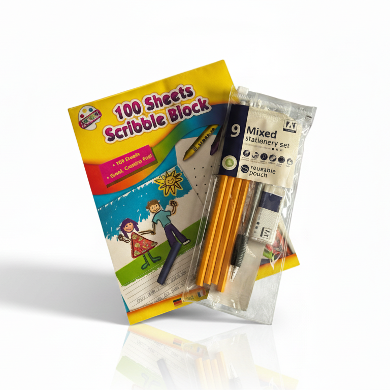 Bundle - Scribble Pad and 9pc Stationary Set