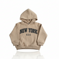 Boys ‘New York’ Hoodie – Beige