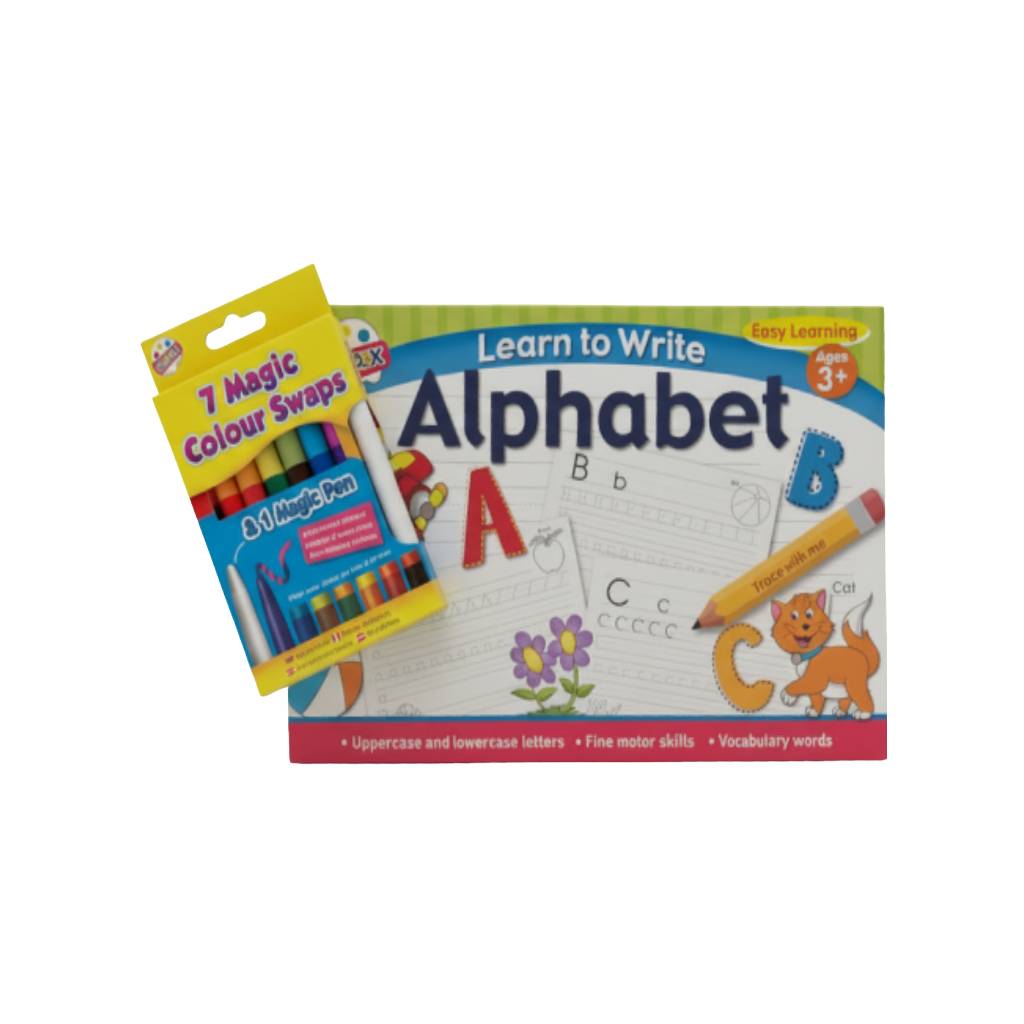 Learn to Write - Alphabet and 7 Magic Colour Swap Pens