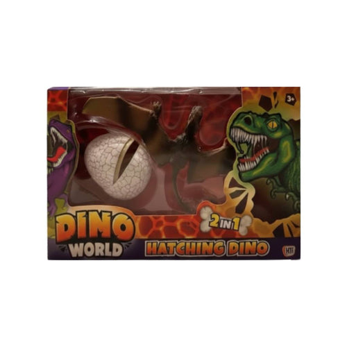 Hatching Dinosaur Toy Pterosaurs packaging featuring a 2-in-1 toy with a hatching egg and dinosaur figures.