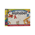 Learn to Write Alphabet Book with Colouring Pencils and 12 colouring pencils for ages 3+, focusing on writing skills.