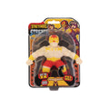Stretch Wrestler Toy packaging featuring a colorful action figure from the Stretcherz Squad, designed for kids ages 3 and up.