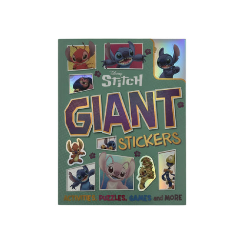 Disney Stitch Giant Stickers – Kids sticker set featuring fun activities, puzzles, and games.