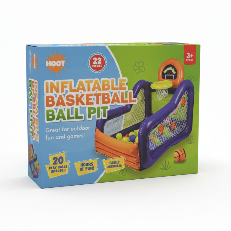 Inflatable Basketball Pit (22pc)