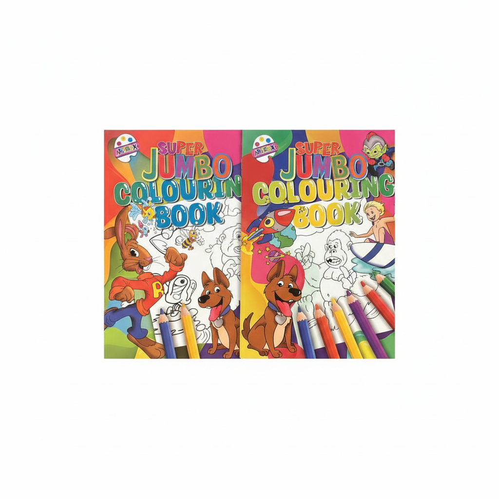 Super Jumbo Colouring Books (2 Pack)