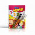 Fun Math First Level Workbook & 9pc Stationery Set for Kids