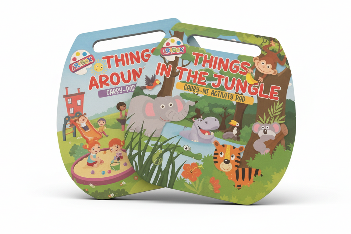 Things Around Me/Things in the Jungle - Carry-me Activity Pads