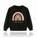 Girls Rainbow Casual Sweatshirt - 'Be Kind Print'