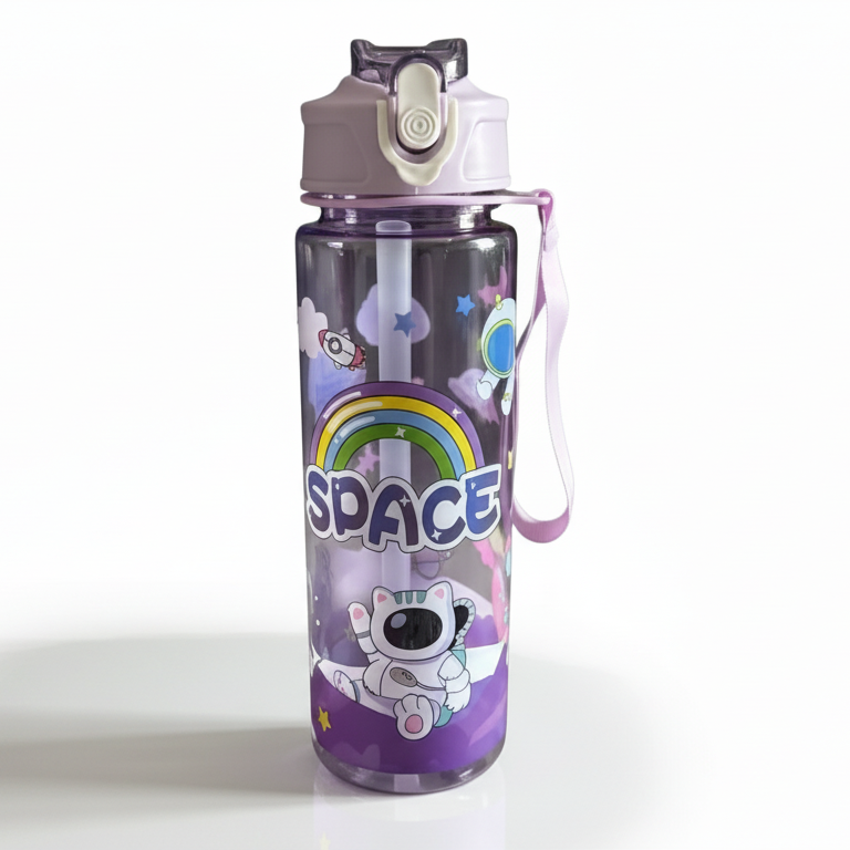 Kids Space 21oz Themed Water Bottle - Purple