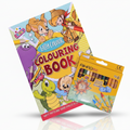 Kids Colouring Bundle – Yellow Colouring Book & 12 Crayons