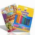 Kids Colouring Bundle – Yellow Colouring Book & 20 Pencils