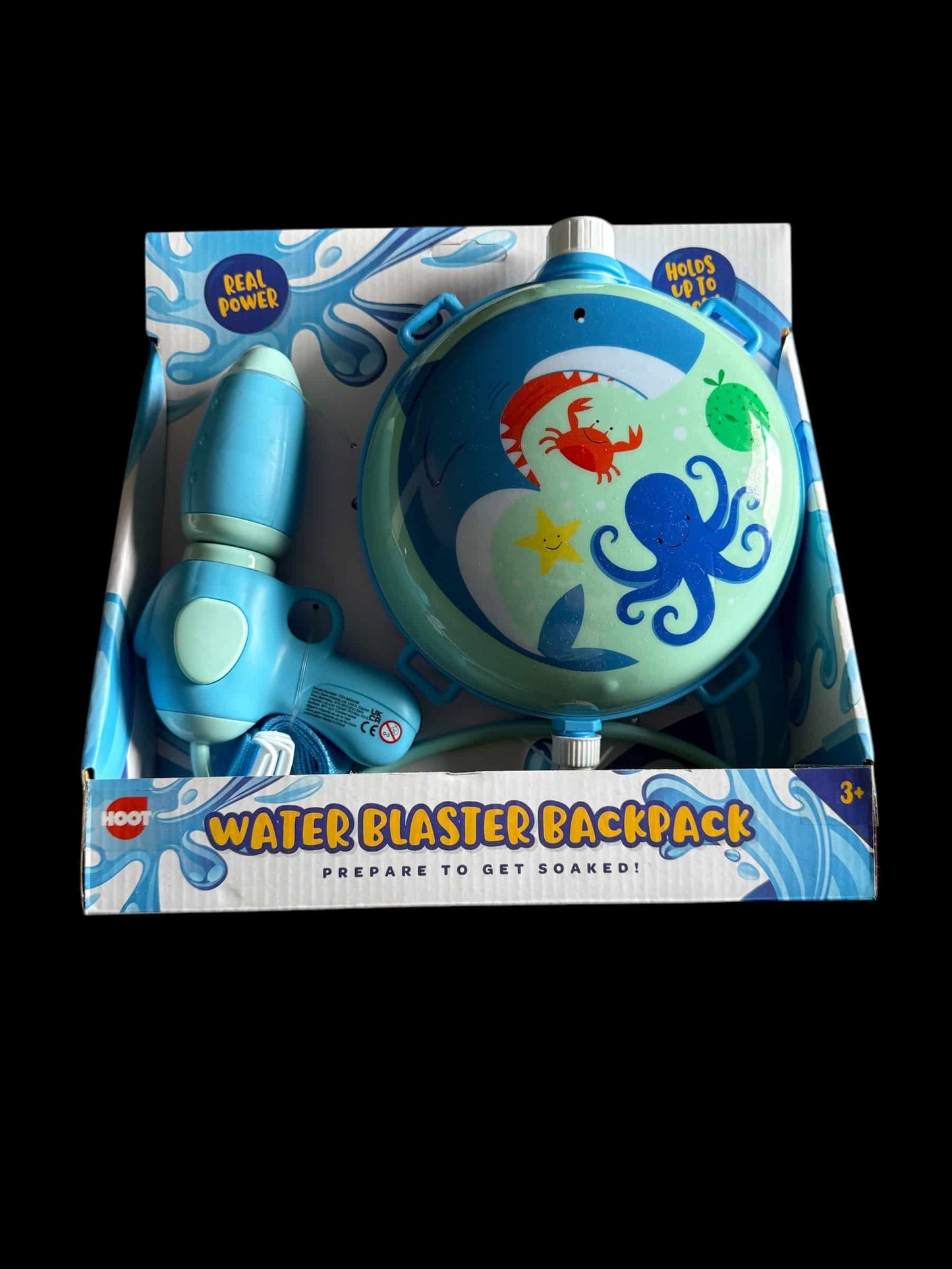 Shark Water Blaster Backpack  - Blue (900ml)