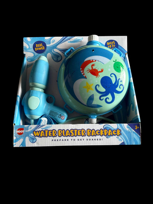 Shark Water Blaster Backpack  - Blue (900ml)