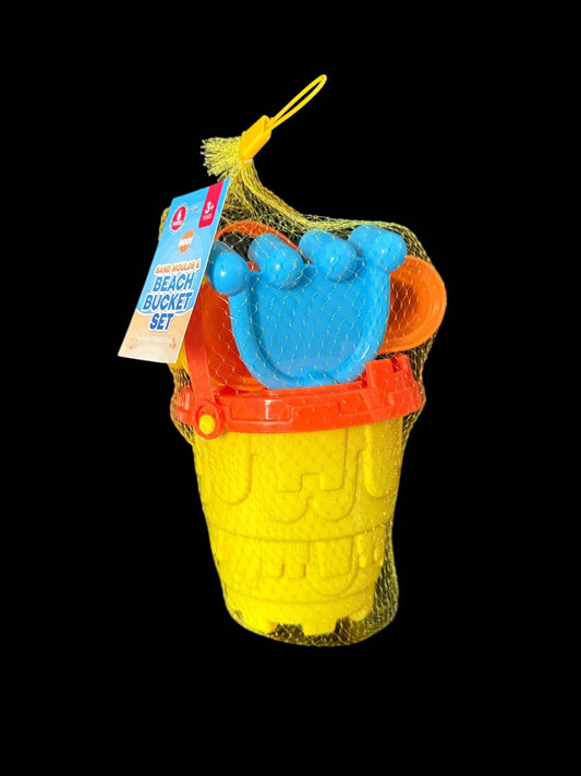 6pc Beach Bucket Set - Yellow