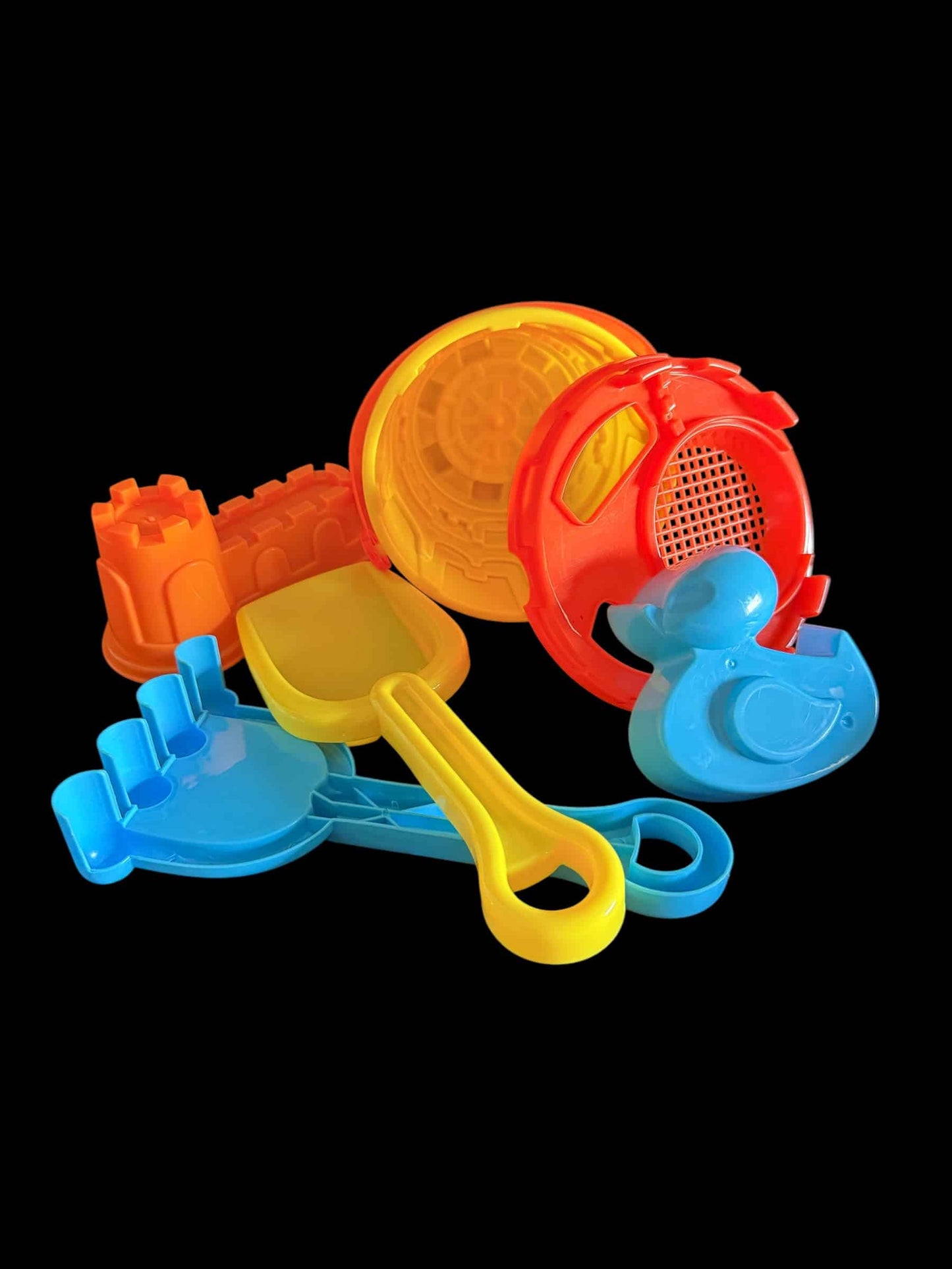 6pc Beach Bucket Set - Yellow