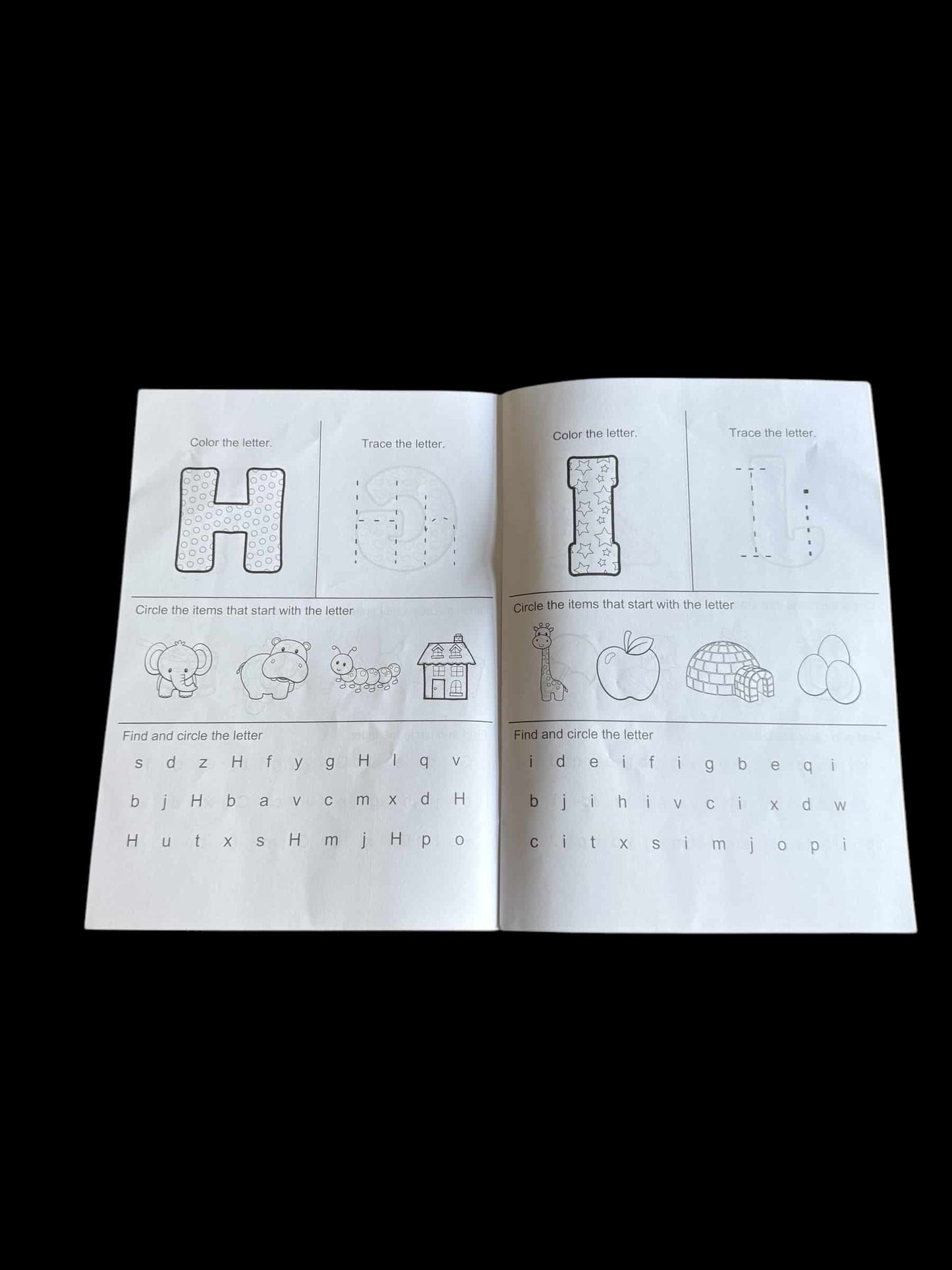 Alphabet Preschool Workbook/9pc Stationary Set